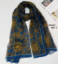 Silk Shawl Long Print Scarf