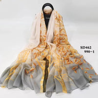 Silk Shawl Long Print Scarf