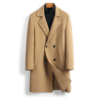 Camel Double-Faced Merino Wool Coat, 100% Australian double-faced Merino wool.