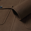 Merino Hooded Overcoat — Umber