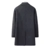 Grey Mid-Length Wool Coat
