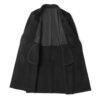 Men’s Black Double-Faced Wool Overcoat