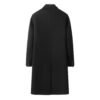 Men’s Black Double-Faced Wool Overcoat