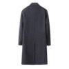 Men’s Grey Double-Faced Wool Overcoat, 100% Australian double-faced Merino wool.