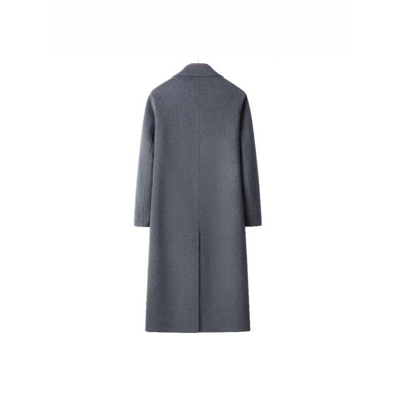 Grey Mix Wool-Cashmere Overcoat