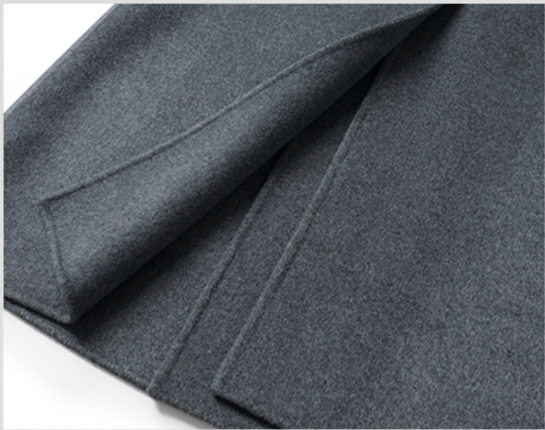 Grey Mix Wool-Cashmere Overcoat