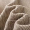 Herringbone Cashmere Cape – Sand Beige