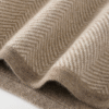 Herringbone Cashmere Cape – Sand Beige