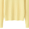 Women’s Yellow Cable-Knit Cashmere Sweater