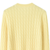 Women’s Yellow Cable-Knit Cashmere Sweater