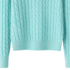 Women’s Glacier Blue Cable-Knit Cashmere Sweater