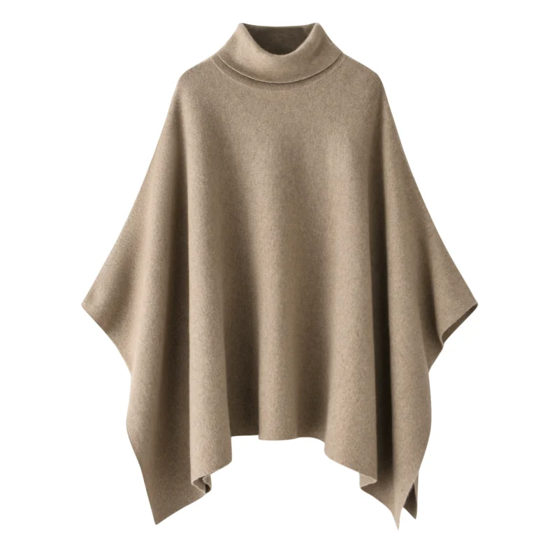 100% Premium Cashmere Camel Poncho. Super soft, warm, and of high quality