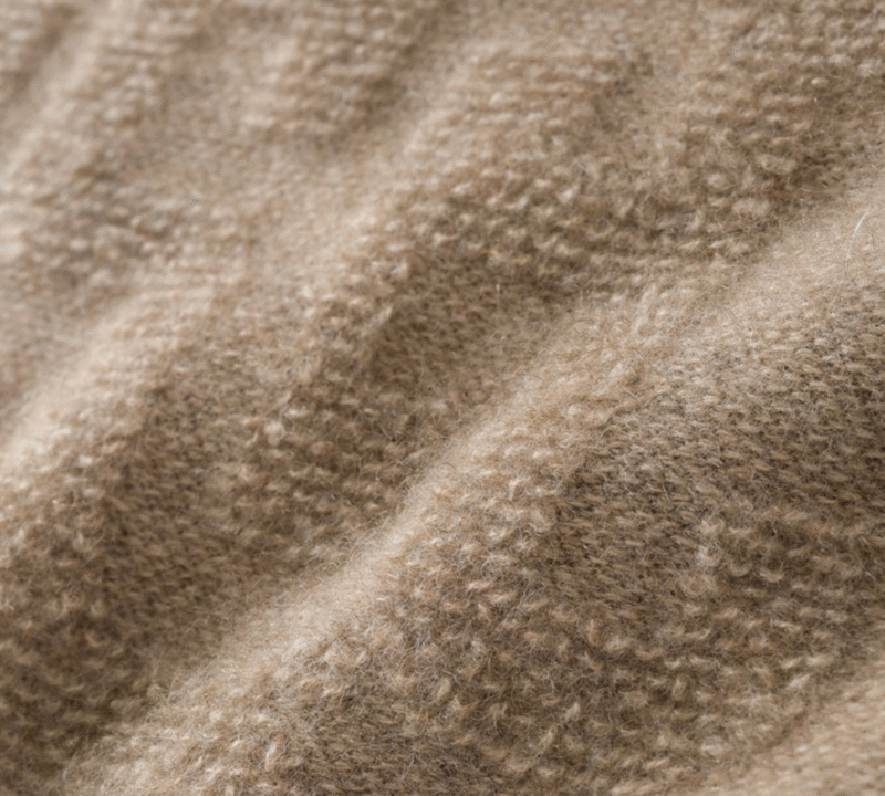 Oatmeal Textured Cashmere Hoodie