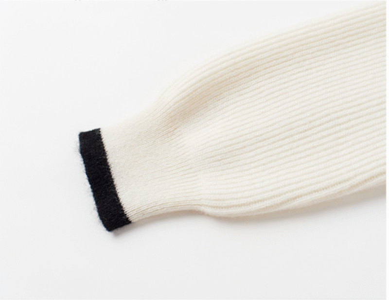 Women’s White Cashmere Zip Cardigan
