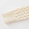 Women’s White Cable-Knit Cashmere Sweater