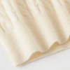 Women’s White Cable-Knit Cashmere Sweater