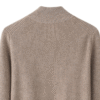 Men’s Camel Premium Cashmere Full-Zip Cardigan