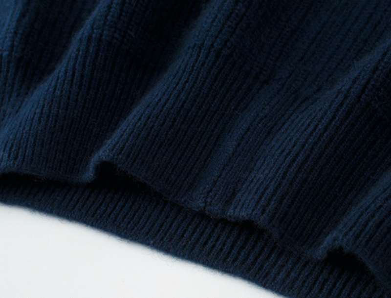 Men’s Navy Premium Cashmere Full-Zip Cardigan