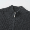 Men’s Dark Grey Premium Cashmere Zip Cardigan Men’s Dark Grey Premium Cashmere Zip Cardigan