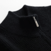 Men’s Black Premium Cashmere Full-Zip Cardigan