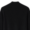 Men’s Black Premium Cashmere Full-Zip Cardigan