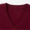 Men’s Burgundy Premium Cashmere V-Neck