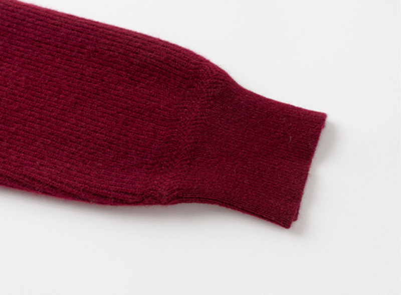 Men’s Burgundy Premium Cashmere V-Neck