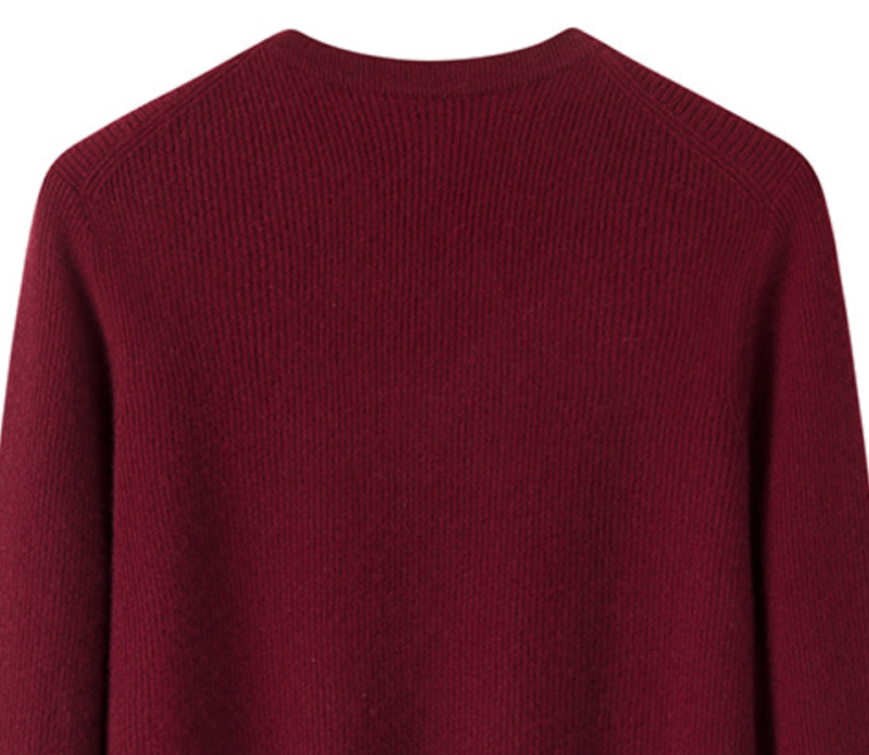 Men’s Burgundy Premium Cashmere V-Neck