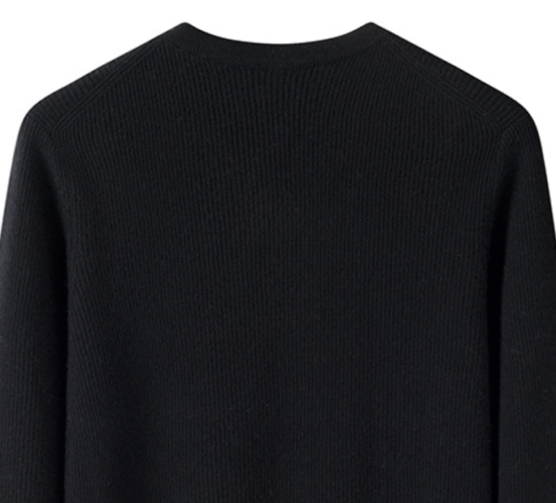 Men’s Black Premium Cashmere V-Neck