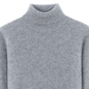 Light Grey Premium Cashmere Turtleneck