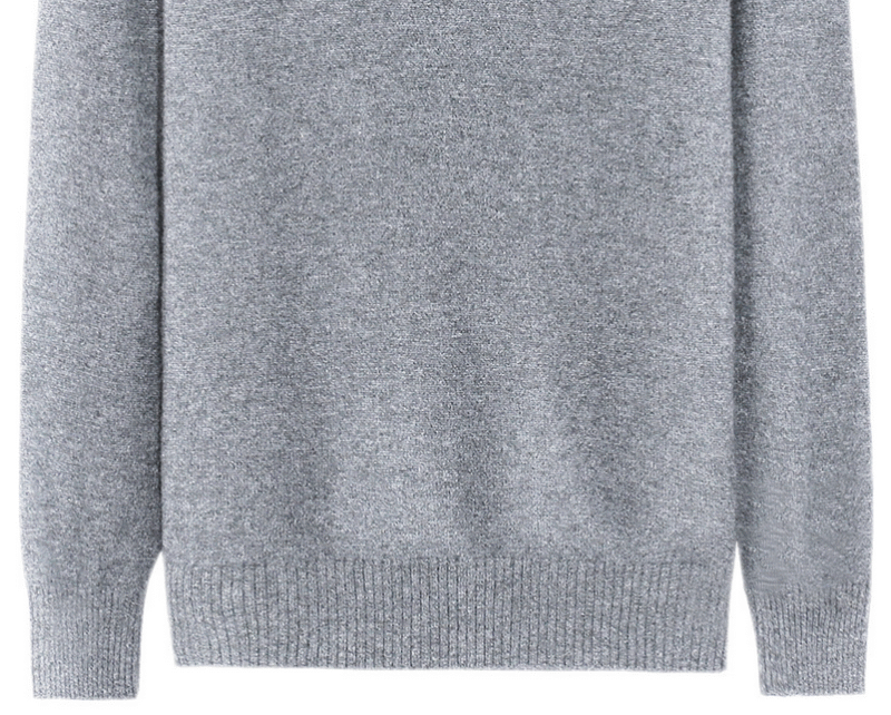 Light Grey Premium Cashmere Turtleneck