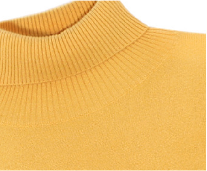 Yellow Premium Cashmere Turtleneck