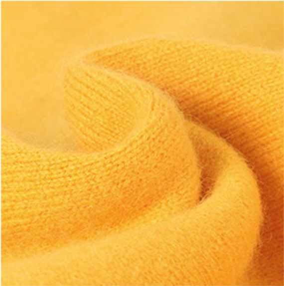 Yellow Premium Cashmere Turtleneck
