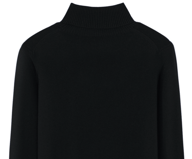 Black Premium Cashmere Turtleneck