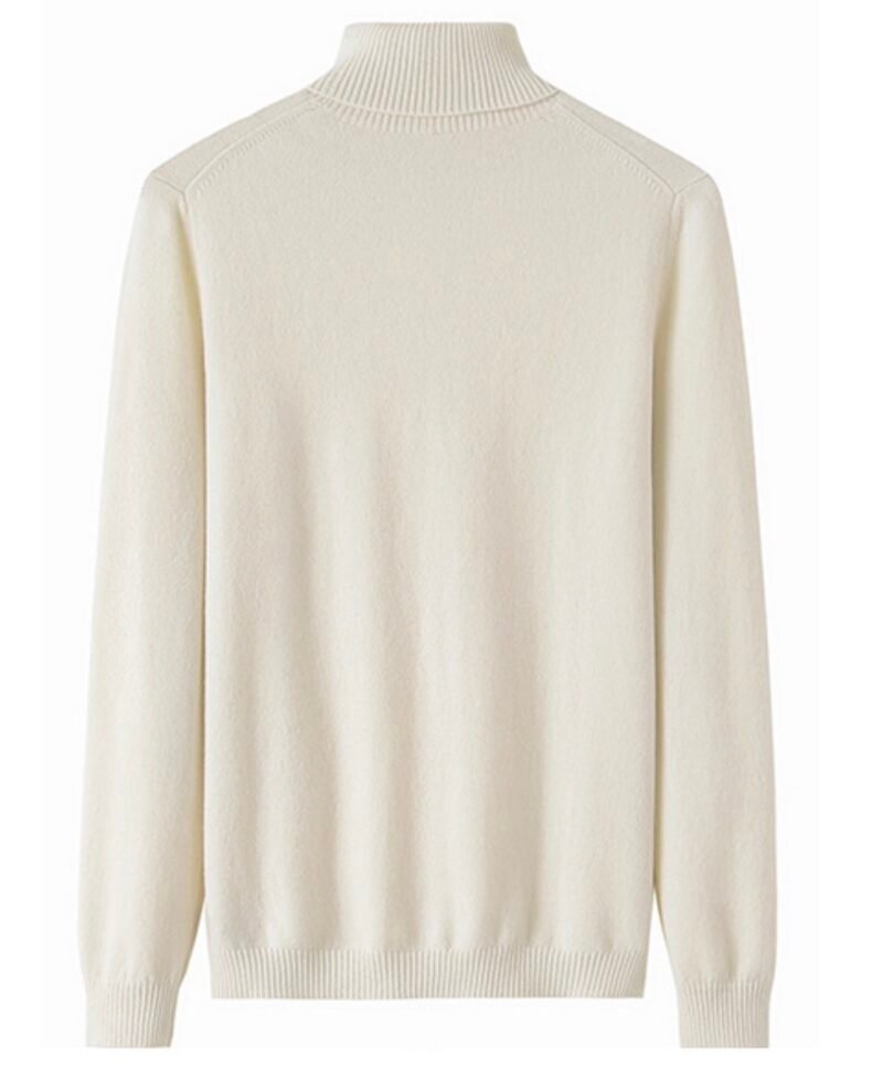 White Premium Cashmere Turtleneck