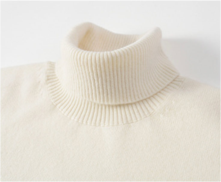 White Premium Cashmere Turtleneck
