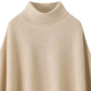 100% Premium Cashmere Beige Poncho