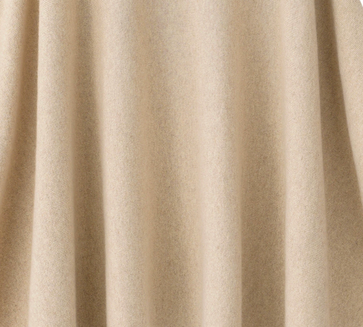 100% Premium Cashmere Beige Poncho
