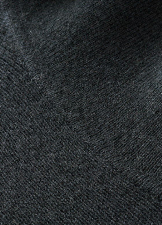 100% Premium Cashmere Dark Grey Poncho