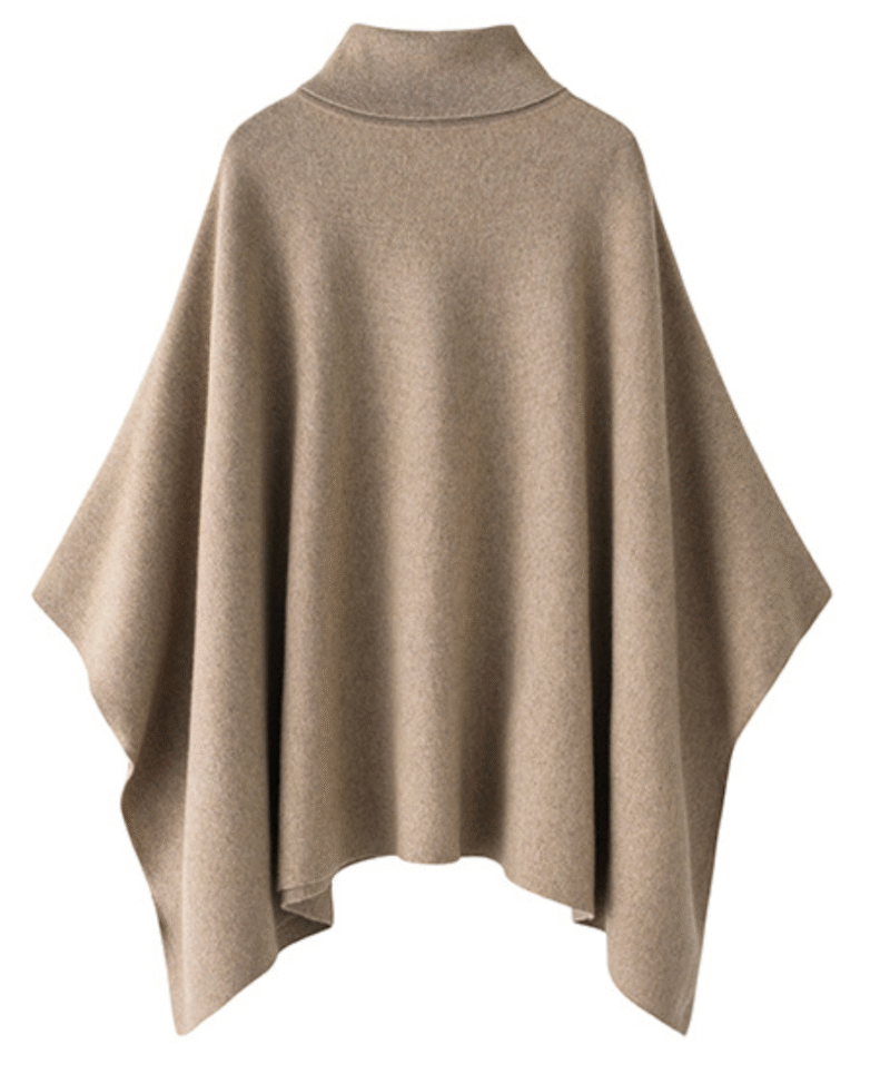 Camel Cashmere Poncho