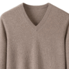 Men’s Camel Pure Cashmere V-Neck