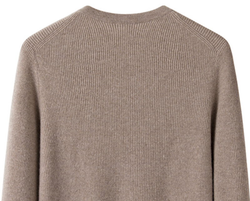 Men’s Camel Pure Cashmere V-Neck