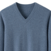 Men’s Blue Pure Cashmere V-Neck